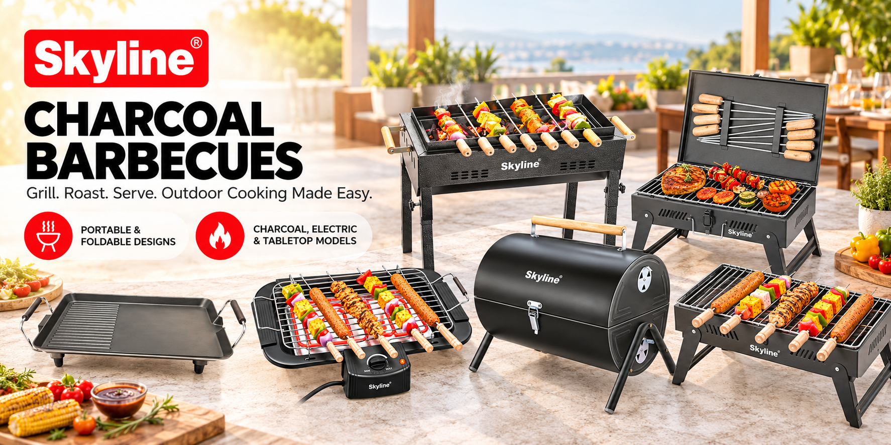 Skyline Charcoal & Electric Barbecues banner
