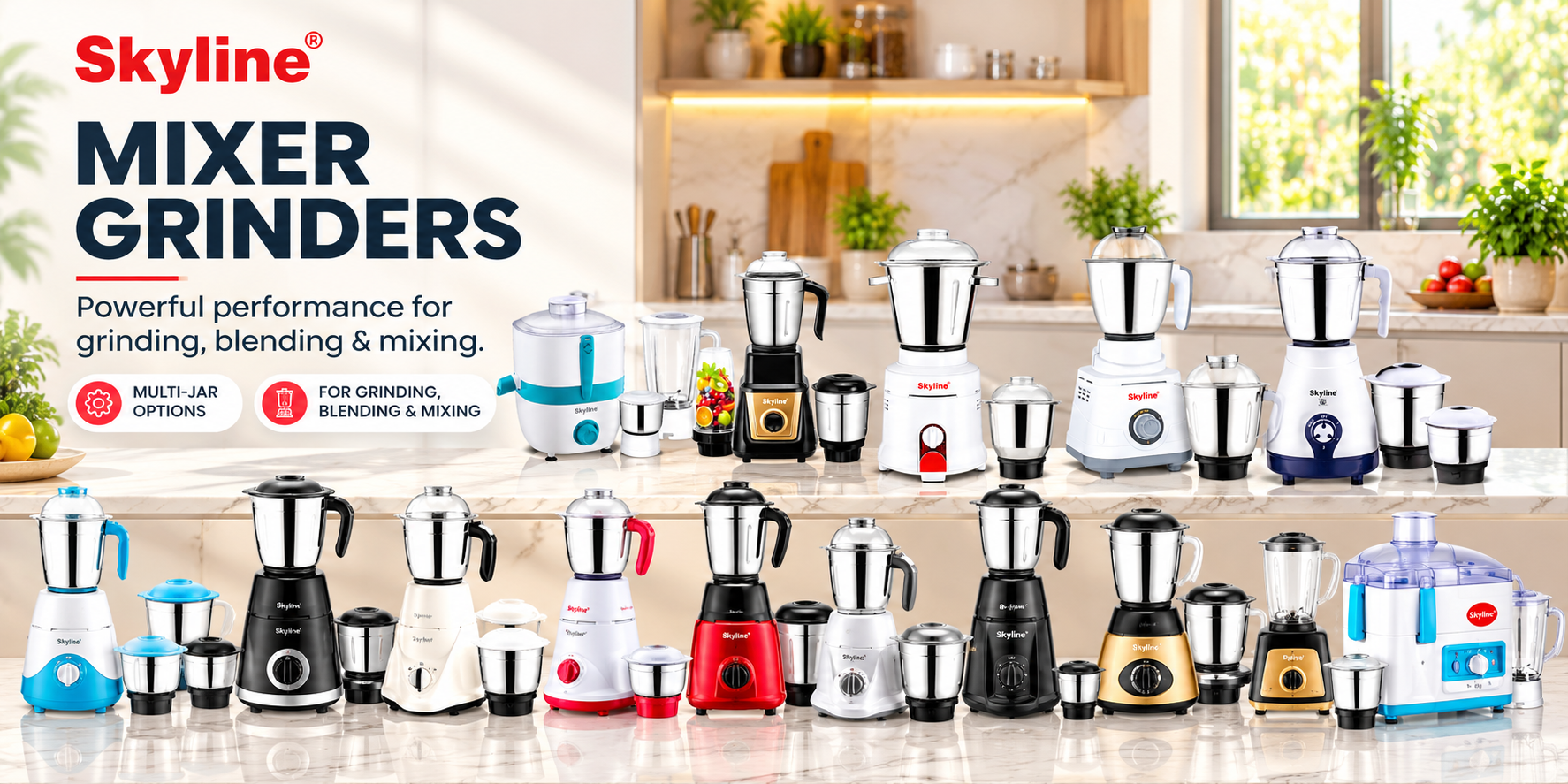 Skyline Mixer Grinders Kitchen Display