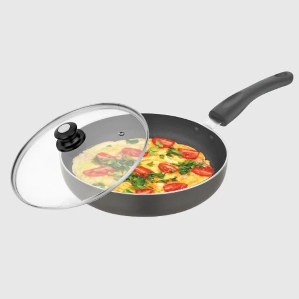 Frying Pan with Glass Lid Induction Base VTL-8100
