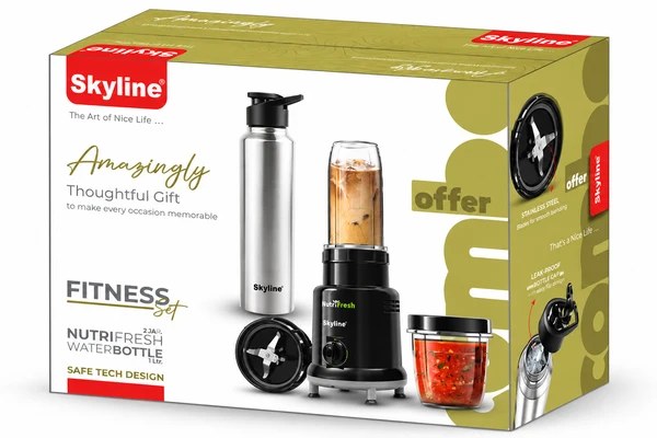 Nutri Fresh 2 Jars & Steel Bottle Combo Fitness Set