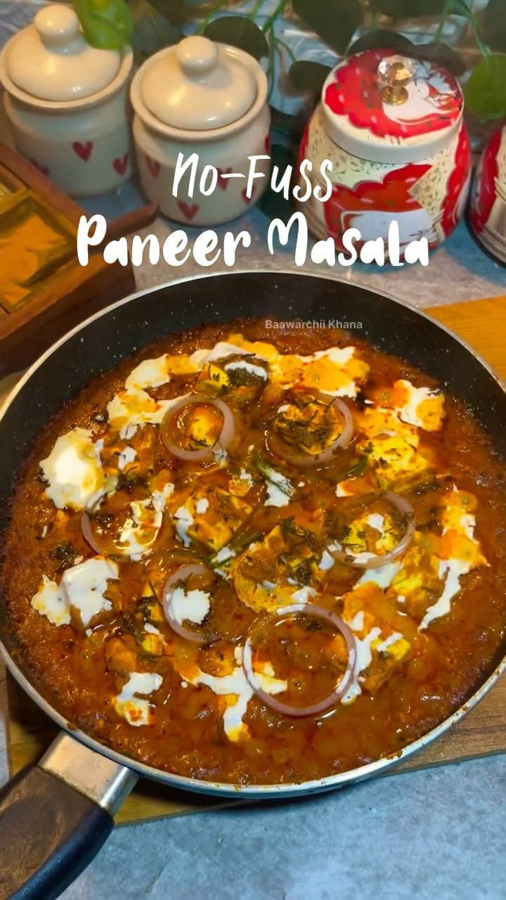 No-Fuss Paneer Masala reel preview